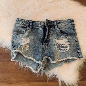 RSQ Distressed Jean Shorts